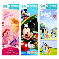 Children's Licensed Character Puzzle Sets, 24-Count. Packs — Dollar Tree