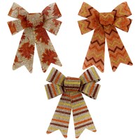Decorative Printed Burlap Bows, 2-ct. Packs — Dollar Tree (SKU 275910)
