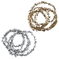 Metallic Wreath Decor 9.8 ft — Dollar Tree