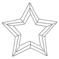 Floral Garden Star Shaped Wreath Forms, 15x15-in. — Dollar Tree