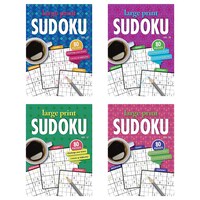 Large Print Sudoku Puzzle Book, Assorted Volumes — Dollar Tree