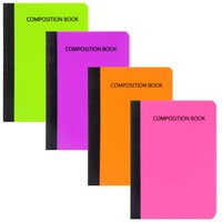 Mini Composition Notebooks with Brightly Colored Poly Covers — Dollar Tree