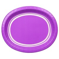 Purple Oval Paper Platters, 10-ct. Packs — Dollar Tree (SKU 260217)