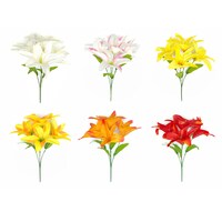 Floral Garden 6-Stem Artificial Tiger Lily Bushes, 15 in. — Dollar Tree