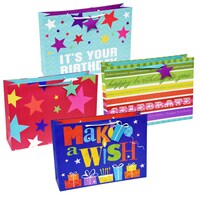 Voila Extra-large Horizontal Birthday Gift Bags — Dollar Tree (SKU 256592)