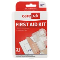 Carepak Travel-Size Essential First Aid Kits, 21-Count. Boxes — Dollar Tree