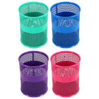 Jot Colorful Perforated Metal Pencil Holders, 3x3.5 in. — Dollar Tree