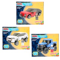 Make-It-Blocks Large Vehicle Set with Figure, Assorted Cars, 212-Piece & 213-Piece Pack. — Dollar Tree