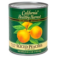 California Healthy Harvest Sliced Peaches in Light Syrup, 29-oz. Cans — Dollar Tree (SKU 861761)