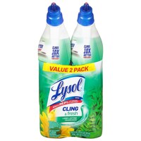 Lysol Cling & Fresh Forest Rain Scented Toilet Bowl Cleaner, 2-Piece Pack. — Dollar Tree