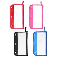 Jot 3-Hole Binder Pouch, Assorted Colors, 1-Count. — Dollar Tree