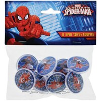 Marvel Ultimate Spider-Man Spin Tops, 8-ct. Packs — Dollar Tree (SKU 199005)