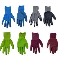 Garden Collection Spring Color Knit-Latex Grip Gloves — Dollar Tree
