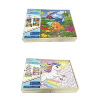 Toy Box 5 Wood Puzzles, Assorted Designs. — Dollar Tree