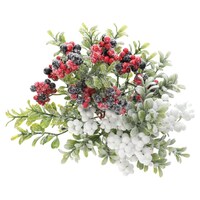 Artificial Christmas Floral Bush, 13 in. — Dollar Tree