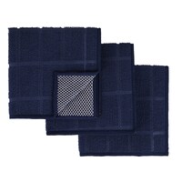 Home Collection Navy Blue Dishcloth, 3-Piece Pack — Dollar Tree