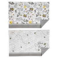 Reversible Bee-Themed Fabric Placemat, 11x18 in. — Dollar Tree