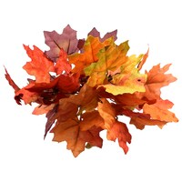 Floral Garden 6-Stem Velvet Maple Leaf Bushes, 12.5 in. — Dollar Tree