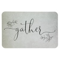 Gray Lattice-Pattern Vinyl Placemats, 17x11.25-in. — Dollar Tree