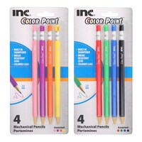 Inc. Color Point Colored Mechanical Pencils, 4-ct. Packs