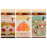 Harvest Design Plastic Table Covers, 54x108 in. — Dollar Tree (SKU 240468)