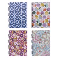 Fashionable Spiral Bound Notebooks, 5x7 in. — Dollar Tree
