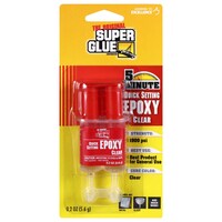 Super Glue Clear Quick-Setting Epoxy, 0.2 oz. Bottles — Dollar Tree