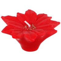 Red Poinsettia Floating Candles, 1.9-oz. — Dollar Tree