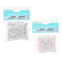 Crafters Square Alphabet Beads, Assorted Styles, 325-Piece Pack. — Dollar Tree