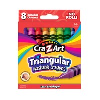 Cra-Z-Art Triangular Washable Crayons, 8 Count. — Dollar Tree