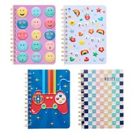 Jot Spiral Bound Bubble Emboss Notebook, Assorted Designs, 1-Count. — Dollar Tree