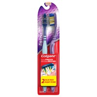 Colgate Zig Zag Deep Clean Soft Toothbrush with Soft Bristles, Adult Toothbrushes, 2 Pack. — Dollar Tree