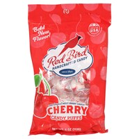 Red Bird Cherry Flavored Handcrafted Candy Puffs, 4 oz. Bags — Dollar Tree (SKU 296864)
