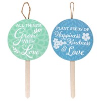 Decorative Garden Stakes, 14.125x7 in. — Dollar Tree penny item