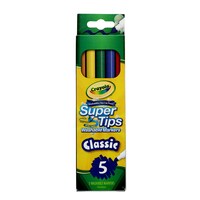 Crayola Super Tip Washable Markers, 5-Count. Packs — Dollar Tree