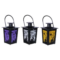 Battery-Operated Plastic Halloween LED Lanterns, 3x3x6.5 in. — Dollar Tree (SKU 313666)