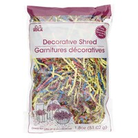 Voila Blue/Gold/Red Party Blend Decorative Shredded Paper, 1.8-oz. Bags — Dollar Tree