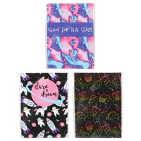 Space Themed Notebooks, 5x7 in. — Dollar Tree (SKU 308191)