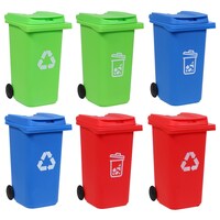 Wheeled Bin Pencil Holders, 3.125x3.75x5.5 in. — Dollar Tree