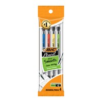 Bic Xtra-Smooth 0.7mm Mecianical Pencils With Erasers, Assorted Colors, 4-Piece Pack. — Dollar Tree
