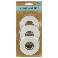 Crafter's Square Pop-Dot Tape, 3-Count. Roll Packs — Dollar Tree
