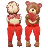 Polyresin Dangle-Leg Valentine's Characters — Dollar Tree (SKU 262749)