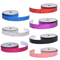 Floral Garden Chunky Glitter Ribbon, 5-ft. Rolls — Dollar Tree