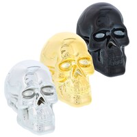 Metallic Ceramic Skulls, 3 in. — Dollar Tree (SKU 240332)