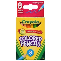 Crayola Short Pastel Colored Pencils, 8-Count. Boxes — Dollar Tree