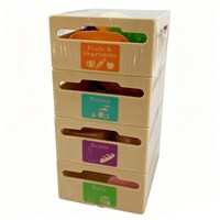 Just Pretending Crate With Food Playset, 25-Piece Pack — Dollar Tree