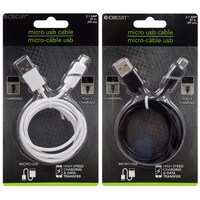 E-Circuit Micro USB Cables with LED Charging Indicators — Dollar Tree