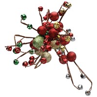 Christmas House Ornament and Bell Branch Picks, 12-in. — Dollar Tree