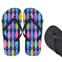 Kids' Solid Black and Surfboard-Printed Rubber Flip-Flops — Dollar Tree (SKU 251891)