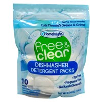 Homebright Free and Clear Dish Detergent, 10-Piece. Pack — Dollar Tree